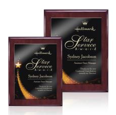 Oakleigh/Benton Plaque - Rosewood Finish - Retirement Plaques