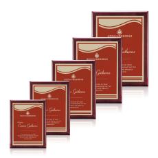 Oakleigh/Marietta Plaque - Rosewood/Red - Retirement Plaques