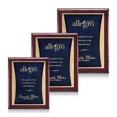 Oakleigh/Showtime Plaque - Rosewood/Blue - Retirement Plaques