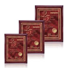 Oakleigh/Contempo Plaque - Rosewood/Red  - Retirement Plaques
