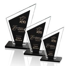 Milton Award - Black - Crystal Awards