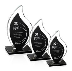 Flamingo Award - Black - Colored Crystal Awards