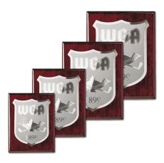 Etch/Frosted Plaq - Rosewood/Silver - Retirement Plaques