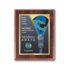 SpectraPrint Plaque - Walnut Gold   - Full Color Plaques