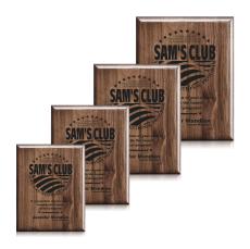 Laser Engraved Plaq - Walnut Piano Finish - Premium Plaques