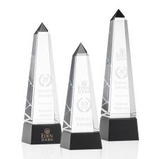 Groove Obelisk Award - Black - Crystal Awards