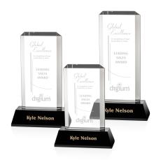Carrier Award - Black - Crystal Pillar Awards