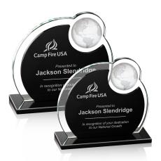 Riccarda Globe Award - Black - Crystal Awards