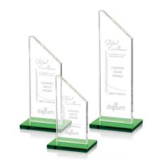 Dixon Award - Green - Crystal Awards