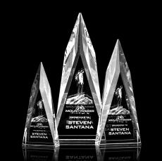 Salisbury Spire Award - 3D - 3D Engraved Crystal Awards