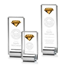 Elmira Gemstone Award - Amber - Crystal Awards