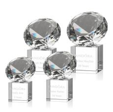 Gemstone Award on Cube - Diamond - Recognition Awards