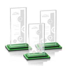Santorini Award - Green - Rectangle Awards