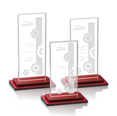 Santorini Award - Red - Rectangle Awards