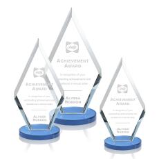 Cancun Award - Sky Blue - Colored Crystal Awards