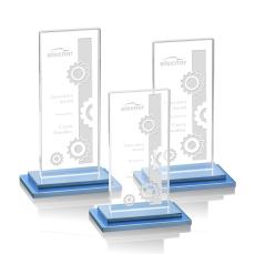 Santorini Award - Sky Blue - Rectangle Awards