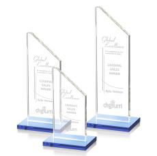 Dixon Award - Sky Blue - Colored Crystal Awards