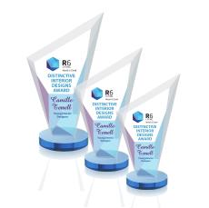 Condor VividPrint Award - Sky Blue - Colored Crystal Awards