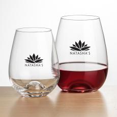Edderton Stemless Wine - Imprinted - Wine Glasses