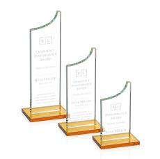 Eden Award - Amber - Colored Glass Awards