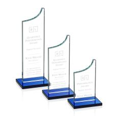 Eden Award - Blue - Colored Glass Awards