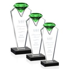 Endeavour Award - Emerald - Colored Crystal Awards
