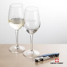 Swiss Force Opener & Lethbridge Wine - Wine Glasses