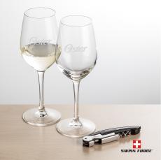 Swiss Force Opener & Lethbridge Wine - Wine Glasses