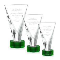 Mustico Award - Green - Crystal Awards