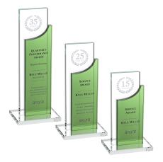 Maranella Award - Green - Crystal Pillar Awards
