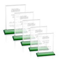 Vitalia Award - Green - Rectangle Awards