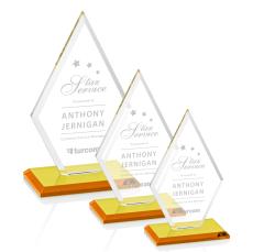 Tuscany Award - Amber - Colored Glass Awards