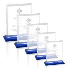 Denison Award - Blue  - Colored Crystal Awards