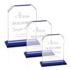 Waterford Award - Blue  - Colored Glass Awards
