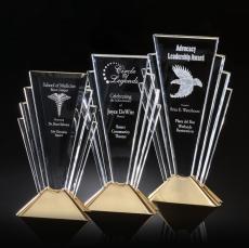 Valiant Award - Gold - Crystal Awards