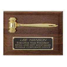Gavel Plaque - Walnut - Gavel Plaques