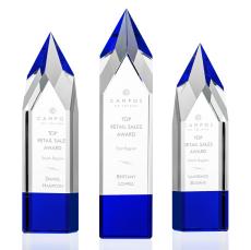Coventry Award - Blue  - Crystal Pillar Awards