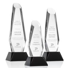 Rawlinson Award on Base - Black - Crystal Pillar Awards