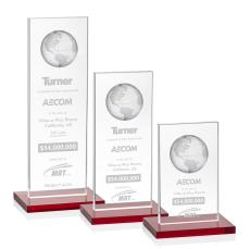 Brannigan Globe Award - Red - Crystal Awards