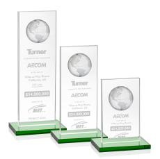 Brannigan Globe Award - Green  - Crystal Globe Awards