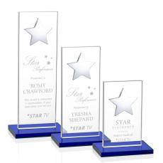 Dallas Star Award - Blue/Silver - Crystal Star Awards