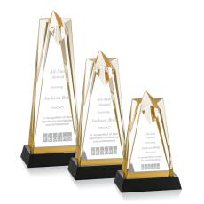 Rosina Star Award On Base - Gold - Acrylic Star Awards