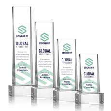 Milnerton VividPrint Award on Base - Clear - Crystal Pillar Awards
