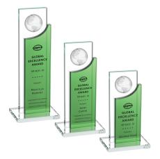 Sherwood Globe Award - Green - Crystal Awards
