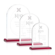 Bridgeport Award - Red - Crystal Awards