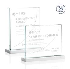 Manhattan Award - White  - Crystal Awards