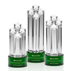 Ascot Star Award - Green  - Crystal Awards