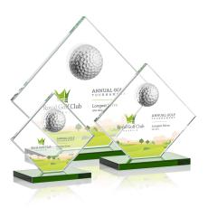 Barrick Golf  VividPrint Award - Green  - Crystal Awards