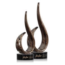 Golden Blaze Award - Black - Art Glass Awards