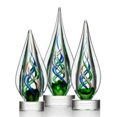 Mulino Award - Clear - Art Glass Awards